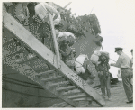 U.S. Navy African Americans going aboard ship