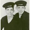 Portrait of two African American brothers Charles Charlton (left) and George Charlton (right) in their sailor uniforms