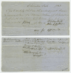 Certification of witnesses that Laurens was worth $2,000