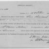 Original receipt for $2,000 compensation obtained by L. Warren Nelson; Columbia, South Carolina