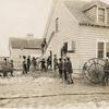Howard Orphanage and Industrial School children learning how to use fire fighting equipment