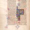Initial 'P' with Nativity