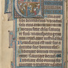 Psalm 97, 98, historiated initials, border