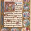 Leaf with roundels of scenes from Christ’s Life
