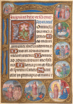 Leaf with roundels of scenes from Christ’s Life