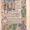 Leaf with historiated initial of the Resurrection