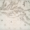 Pas kaart van de zee kusten van Virginia