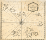 A map or chart of the Cape de Verde Islands.