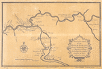 A particular map of the River Sanaga, from the defart to the Isle of Morfil of Ivory, including Lake of Pania Fuli