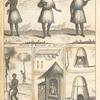 Women of Kazegut in different dresses; Negroes climbing the palm tree; A Negro playing on the Ballard or Balafo; Hut of the Negroes