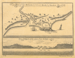 Plan [and prospect] of Cape Mesurado & the river's mouth