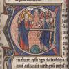 Joshua, historiated initial, with detail