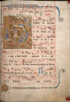 Trinity in intersecting circles of God in Majesty (the Father), the Crucifixion (the Son), Pentecost (the Holy Spirit)