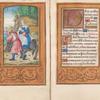 Miniature of Flight into Egypt; border dated 1544 in small plaques on the outer margins