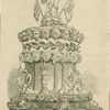 Marriage of Lord Edward Fuzaun Howard and Miss Talbot--the bridal cake.