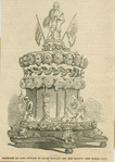 Marriage of Lord Edward Fuzaun Howard and Miss Talbot--the bridal cake.