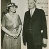 Herbert Hoover and Mrs. George B. Simmons.