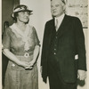 Herbert Hoover and Mrs. George B. Simmons.