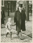 [A president and his daughter attend church.]