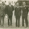 Russell Boardman, John Polando, Herbert Hoover, Clarence M. Young.