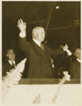 President Hoover during Indianapolis address.