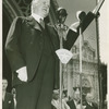 Ex-Presidnet Hoover speaking at San Diego exposition.