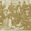 The descendants of Victor Hugo at the ceremony. In the center is grandson Georges Hugo who is looking at his sister Jeanne, now Movnne? Chareul?, the little boy is George's son.