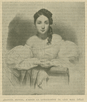 Juliet Drouet, d'après la lithographiè de Léon Noel (1832).