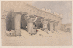 Portico of the Temple of Edfou [Idfû], Upper Egypt. Nov. 23rd, 1838.