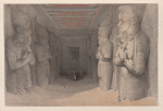 Interior of the Temple of Aboo Simbel. Nov. 9th, 1836. Nubia.