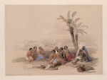 Abyssinian slaves resting at Korti, Nubia.