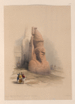 One of two colossal statues of Rameses [sic] II. Entrance to the Temple at Luxor.
