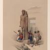 Colossus in front of Temple of Wady Saboua [Wadi al-Sabua], Nubia.