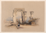 Ruins. Temple on the Island of Biggeh [Bîga, Bîjah], Nubia.