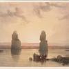 Statues of Memnon at Thebes, during the inundation.