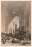 Bazaar of the silk mercers, Cairo.
