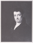 The frontispiece portrait in oils by Irving's friend Charles R. Leslie, was completed in 1820 when the author was thiry-seven, and had just finished The Sketch Book. It measures approximately 7"x 91/4" and is in the Manuscripts and Archives Division of The New York Public Library.