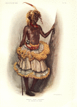 Masolo, jeune Bangongo, en costume de danse.