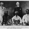First colporters of American Bible Society in Haiti; their pastor, Rev. A. F. P. Turnbull, and author standing.