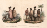 Nouvelle Zélande. Costume des naturels du cap palliser. Costume des naturels du détroit du cook.