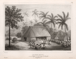 Le chef Palou. recevant les officiers de l' etat-mayor de l' Astrolabe. (Tonga Tabou.)
