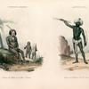 Nouvelle Irlande. Costumes des Habitans du Havre Cartetet., Archipel Viti. Costumes des Habitans de l'sle Votou-Lélé.