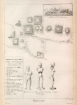 Plan des Tombeaux des., des chefs de Tonga-tabou. Tombeaux des chef. de Tonga -Tabou (Archipel des amis.) Situésaux  environs de Moua. 1. Un Touï tonga nommé Fettaféhé., 2. Cing Rois., 3. Un Roi et sa femme., 4. Un enfant., 5. Un Rei., 6. Guatre Rois., 7. Un Roi., 8. Les Rois Toublotou et Fettaféché, puis 2 autress., 9. Un tombeau gue mpis n'avpms apperçu gue de loin, fl renferme 4 Rois., 10. Un feune enfant., 11. Tangamana gd,, père du chef Avea seus le même monticule estle chef  Touï., 12. Une femme, aïeule d' Avea., 13. Tombeau conshuit en mémoire du chef  lelea gui  se perdit à mer., 14. Finaou chef gui vivait à Tonga, Lorsgue Cook y aborda., 15. Un chef mommé Tafoa., Elévation de l'un des Tombeaux.