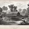 Vue du village d' Aïambo. sur les hauteus j. de Derey. (Nouvelle Guinée.).