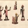 Nouvelle-Guinée.: 1. 2. 3. 4. Figures renfermées dans la maison sacrée a Dorey; 5. 6. Figures couchées sur des tombeaus dans l' s le Masmapi.
