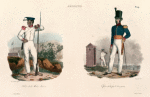 Amboine.: Soldat de la Milice Malaise; Officier de la garde bourgeoise.