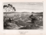 Vue de la Rade. de hobart=town. (Ille Van-Diemen.).
