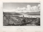 Hobart - town. vue prise d'un ravin au nord. (Van Diemen.).