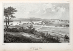 Habart -  town. Vue di côté des casernes. Ile Van-Diemen.