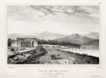 Vue de midway - house. surle chemin d'elisabeth-town. (Ille Van-Diemen.).